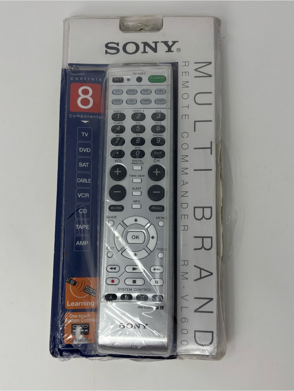 Sony RM-VL600 8-Device Universal Learning Remote Control Commander Open Box